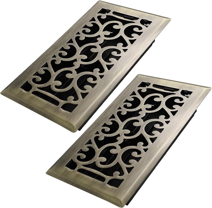 Howeall 4x8 Inches 2 Pack Heavy Duty Walkable Floor Register by Howeall