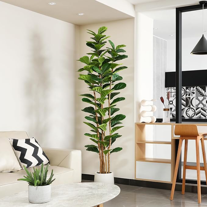 7FT Artificial Fiddle Leaf Fig Tree - Image 3