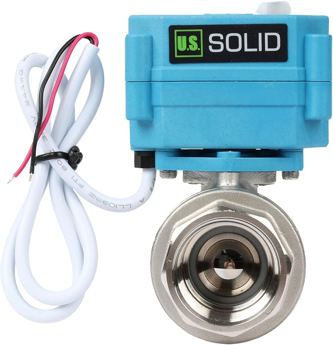 U.S. Solid 1inch Stainless Steel Motorized Ball Valve, Full Port, IP67 - Image 3