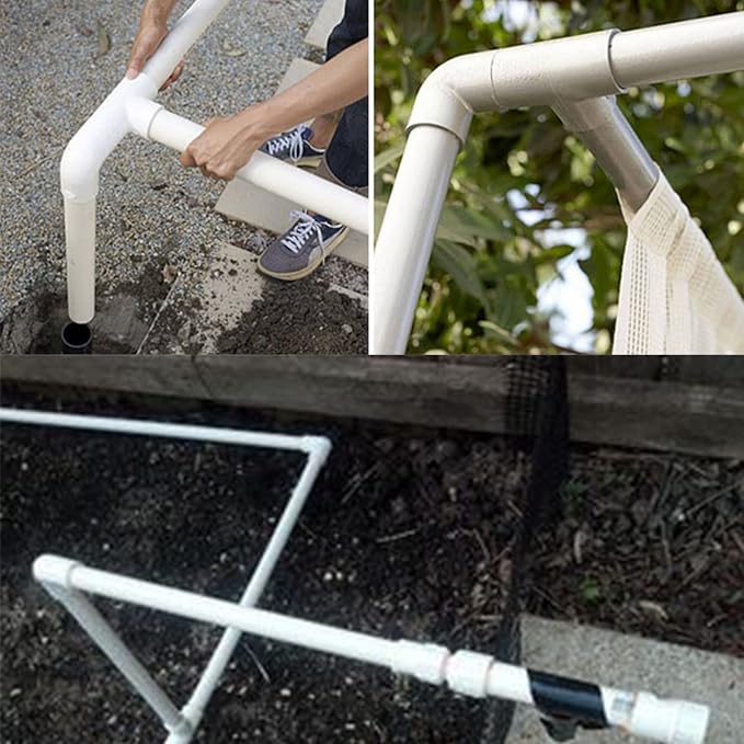 6Pack 1-1/2" 90 Degree Elbow PVC Pipe Fittings 2 Way Right Angle PVC Pipe - Image 6