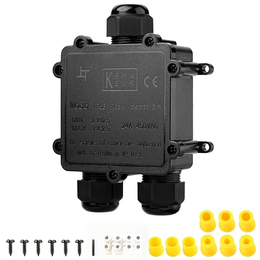IP68 Waterproof Junction Box Outdoor Underground 3 Way T Shape M25 Tynoscco | by TynosccoJoyfulLittle