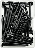 35Pcs 1-1/2 Inch Black Concrete Nails, Hardened Masonry Nails by ELOOGAA