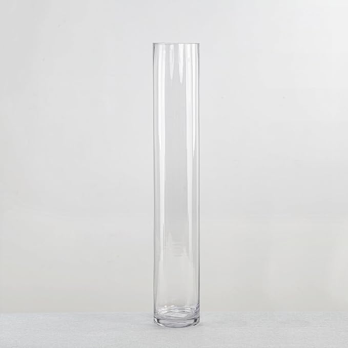 CYS Excel Clear Glass Cylinder Vase | Multiple Size Choices Glass Flower Vase by CYSEXCEL%C2%AE