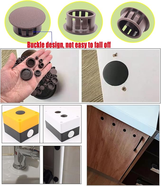 240Pcs 6 Sizes Plastic Hole Plugs, Plastic Plugs - Image 6