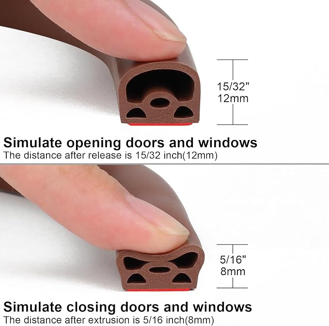 Benory Silicone Weather Stripping Door Seal Strip - Image 4