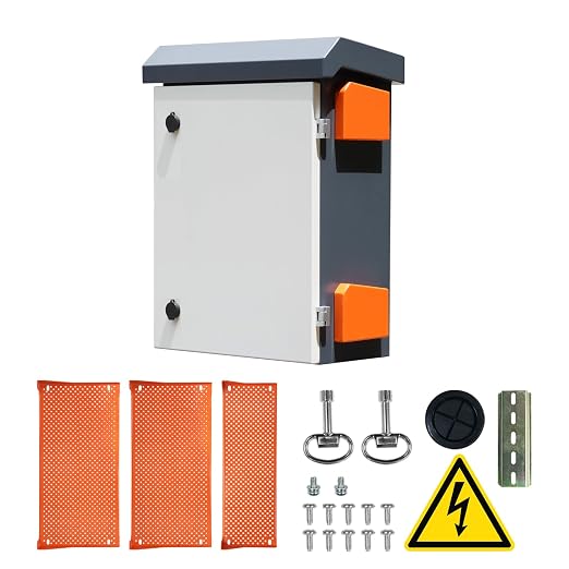 Metal Nema Enclosure with Fan Vented, Mount Track Electrical Box 20X24X12 | - Image 3