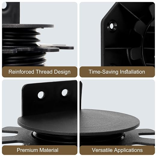 12 Pack Adjustable Deck Support Pedestal Kit 1-3/16" to 2-3/8" | Deck - Image 6