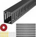 Open Slot Wiring Raceway Cable Duct, Cable Management Cord Track | 123" open by REFLYING