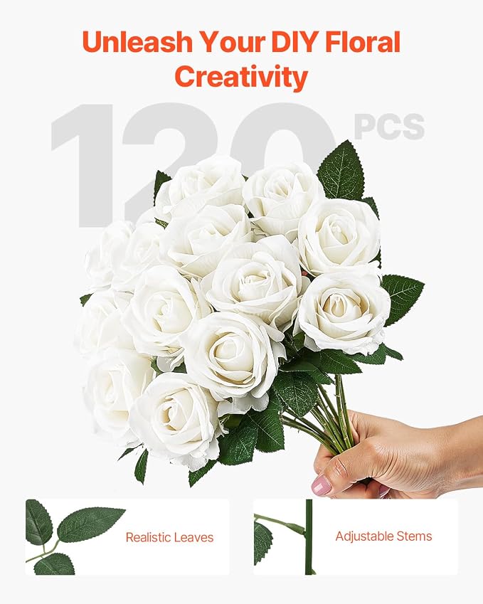 VEVOR Artificial Flowers, Home Centerpieces Arrangements, Party Tables - Image 4