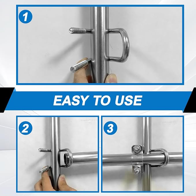 30 Pack Cross Pipe Clamp for 3/4 EMT Conduit, U-shaped Screw Bolt Crossover - Image 5