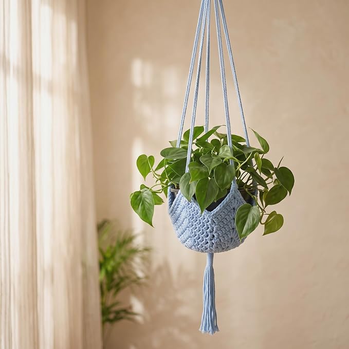 Shappy 1 Pack Boho Macrame Plant Hanger by Shappy