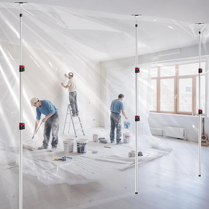 12FT Dust Barrier Poles - Image 2