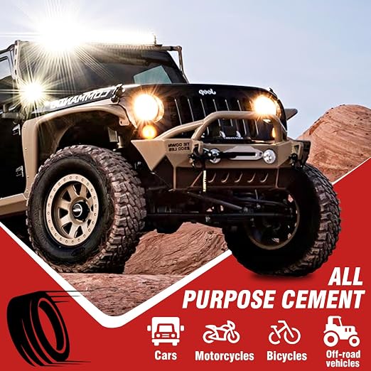 Chemical Vulcanizing Cement 8.5 FL.Oz, All Purpose Tire Repair Glue, Fast Dry - Image 6