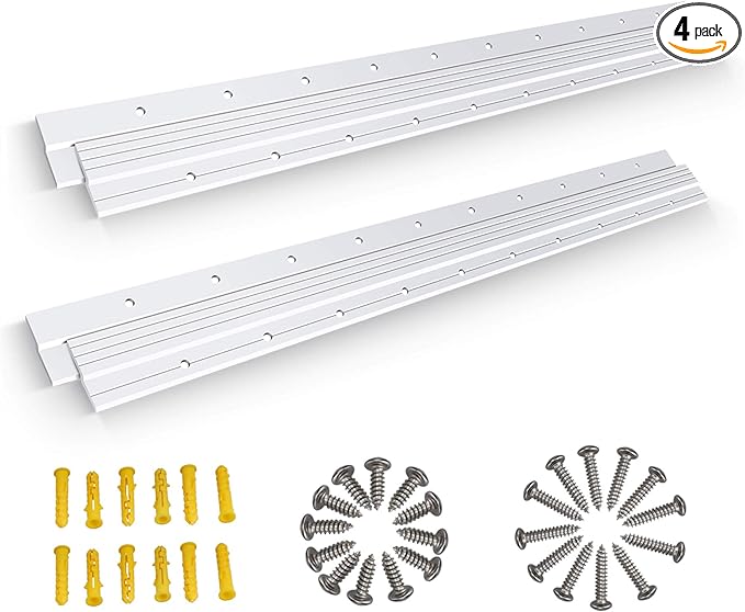French Cleat 30 inch, 2 Pairs Heavy Duty Aluminum Z Clips/Bar Hanger by AENTGIUEnjoyHomeKitchen