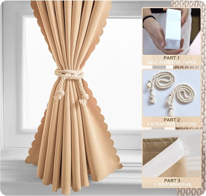 Self Adhesive Curtains, No Drilling Rodless Design - Image 6