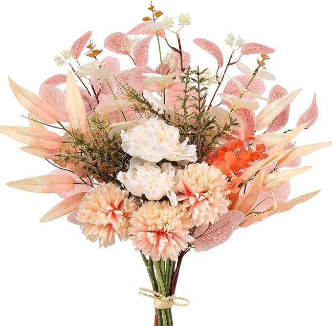 Fake Artificial Flowers Bouquet by PUSUNYHOMEDECOR