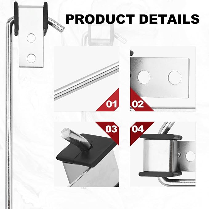 Exhaust Hanger Kit 10PC Universal Weld-On 10" & 7.6" Rods | 10pc kit: 2x 10" - Image 2