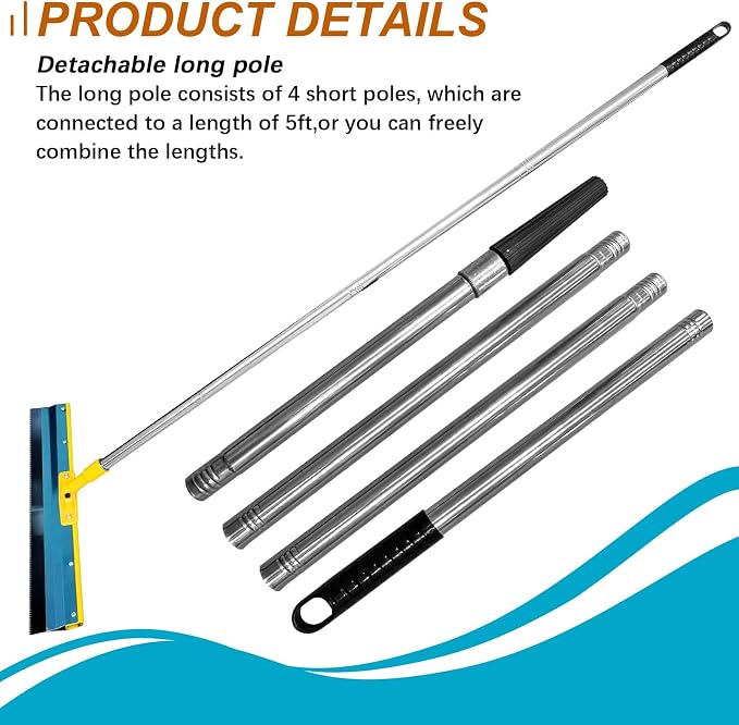 Self Leveling Cement Tool Kit, Notched Squeegee - Image 7