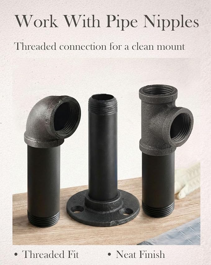 60 Pack 3/4 Inch Cast Iron Pipe Fittings - Image 4