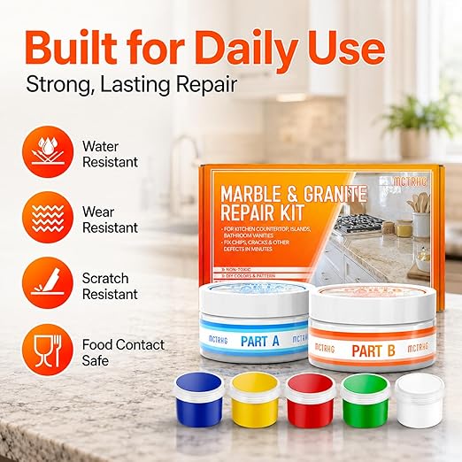 Granite Repair Kit, Transparent Granite Countertop Repair Kit | Fast-Dry - Image 7
