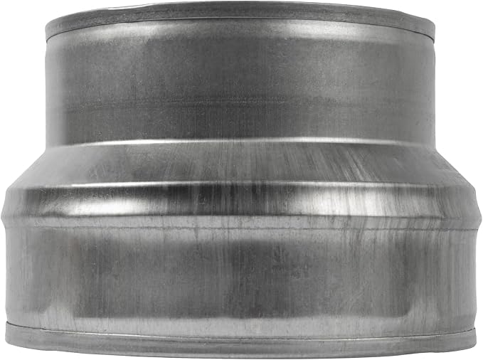 6" to 5" Inch Male-Fit Galvanized Steel Round Duct Reducer - Image 4