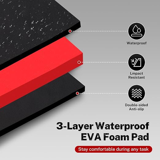 TOMMARS 0.9-Inch Thick Foldable Mechanic Kneeling Pad 44.88 Inches Unfolded - Image 4