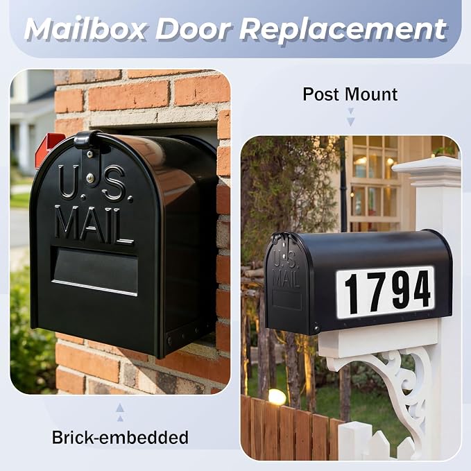 Moxweyeni 6 1/4 x 8 Inch Mailbox Door Replacement - Image 3