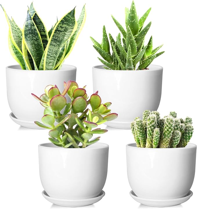 Ceramic Plant Pots, Ceramic Planter by YUFDA