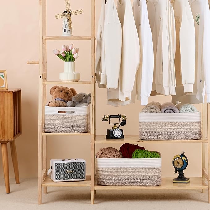 MiniArk Large Storage Baskets for Shelves, Baby Nursery, Toy Baskets Box - Image 3