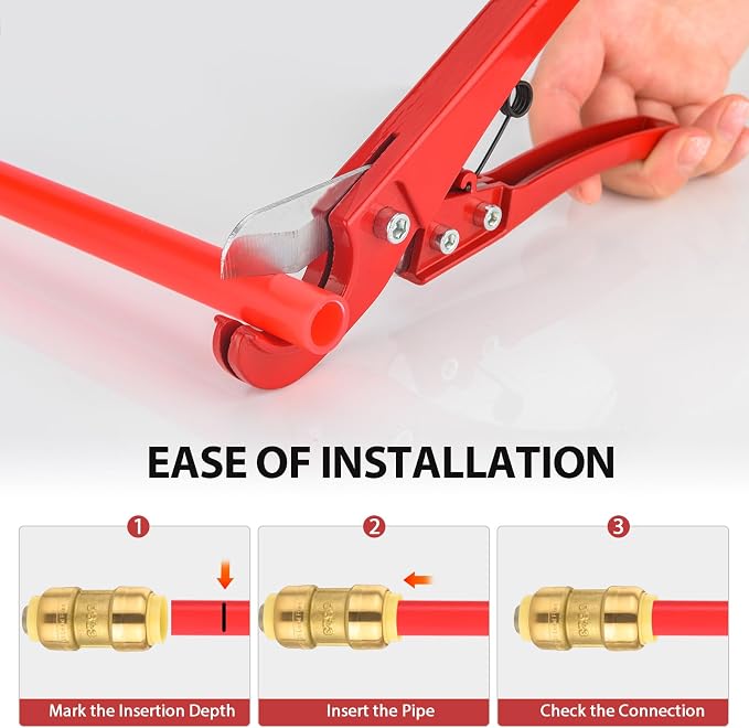 6piece EFIELD 3/4 Inch Straight Coupling Push-Fit Fitting | Connect Pex - Image 5