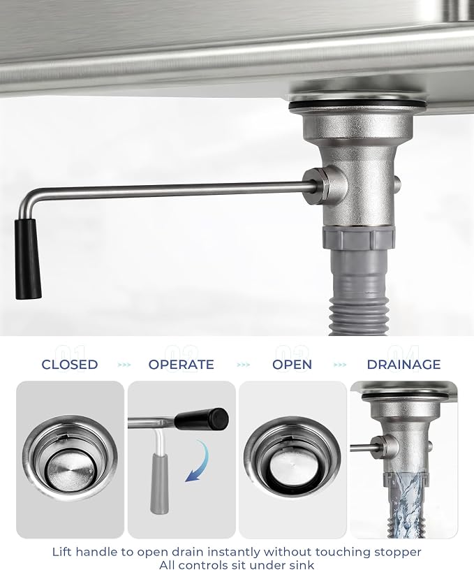 3-1/2 Inch Commercial Sink Drain - Image 3