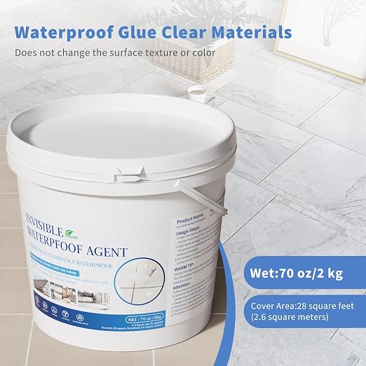Liquid Waterproof Sealant, 70 Oz Invisible Waterproof Agent, Transparent - Image 2