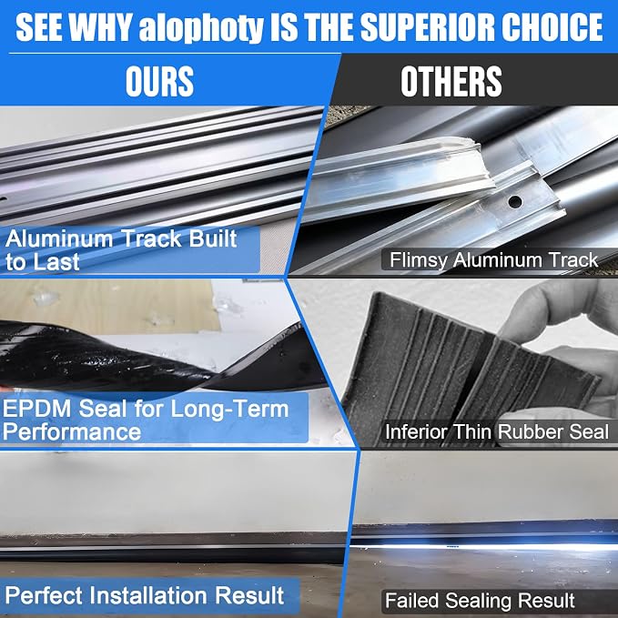 alophoty 18 FT Garage Door Seal Bottom Kit - Image 7