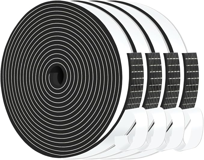 High Density CR Door Seal, for Door and Window, 1/2 in x 1/8 in x 52 Ft | Door by MIKONIYA