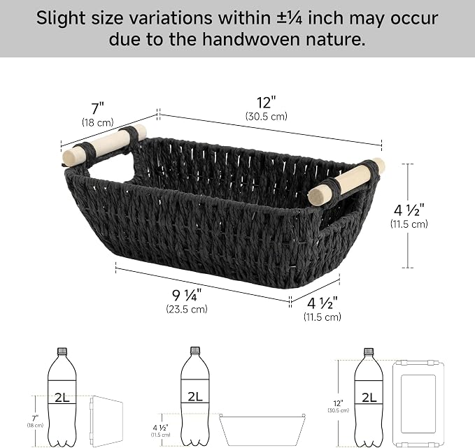 StorageWorks Small Storage Basket, Organizing Baskets - Image 3