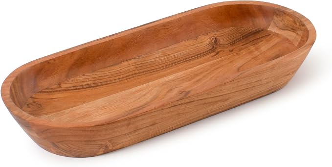 Wooden Dough Bowl by LuxeDesigns