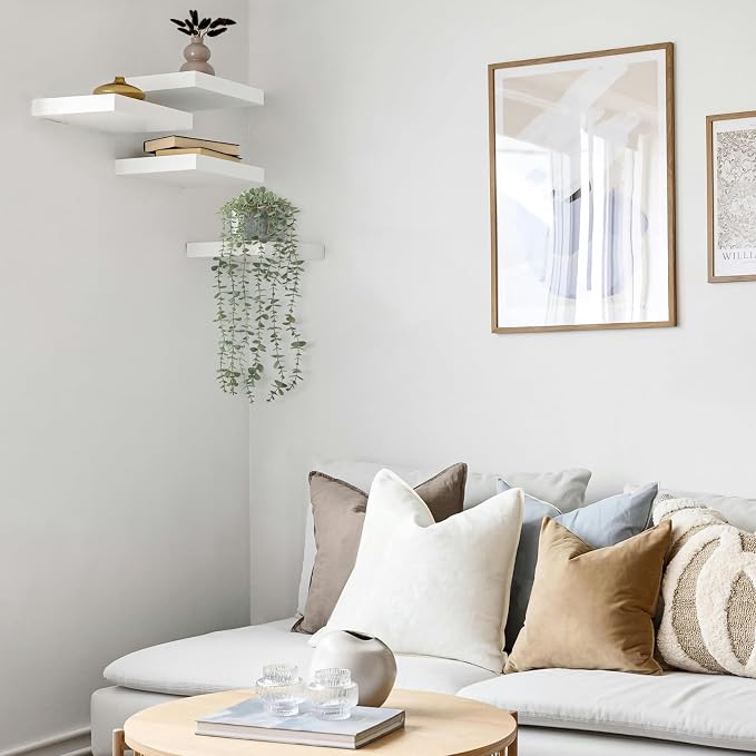 Mkono Fake Hanging Plants in Farmhouse Galvanized Pots - Image 3