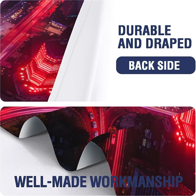 Night View of the Twin Towers Curtains, City Aerial Photography Blackout - Image 6