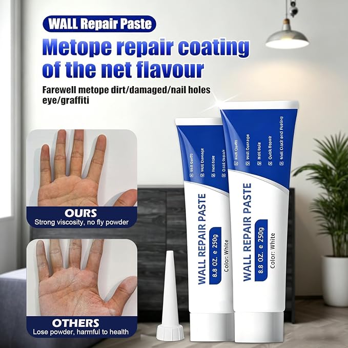 Drywall Repair Kit, Quick Drying & Efficient Wall Repair Paste, Holes & Cracks - Image 4