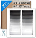 Fits 14x14 Duct Opening | Steel Return Air Grille by Handua | Vent Cover Grill by Handua