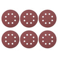 HARFINGTON 30 Pcs 5 Inch Sanding Discs 320 Grit Red Aluminum Oxide 8 Hole | by HARFINGTON