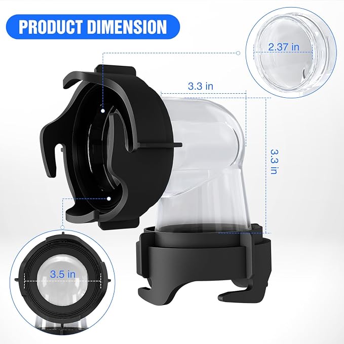 Nilight 90 Degree RV Tote Tank Adapter Clear Sewer Hose Elbow Fitting Black | - Image 2