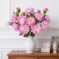 5PCS 22in Peonies Artificial Flowers, Real Touch Latex Fake Peonies | Lifelike by MARTINEMALL