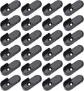 INCREWAY 24 Pcs Zinc Alloy Oval Closet Rod Supports Wall Mounted Wardrobe Pipe by ForHome