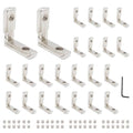24pcs 2020 Extrusion Connector Corner Bracket Joint Silver | 2020 Extruded by SeekLiny