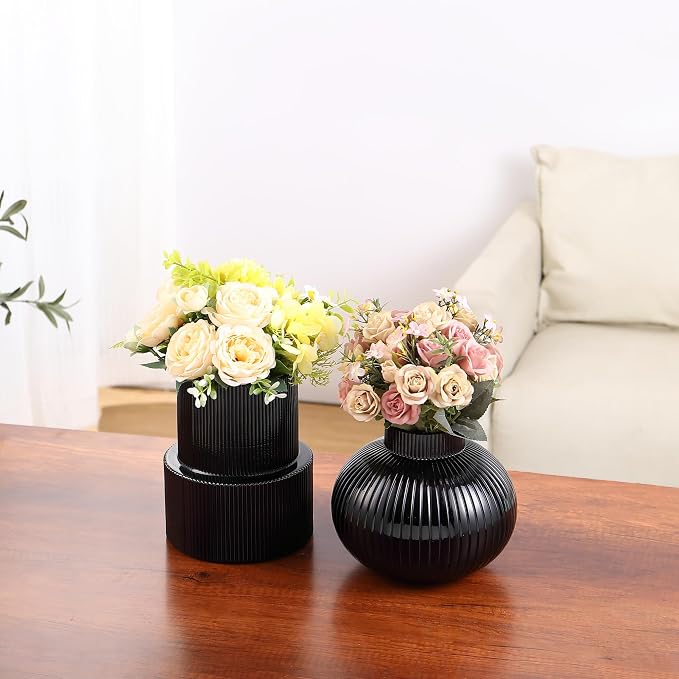 Ribbed Glass Vases, Modern Vase - Image 6