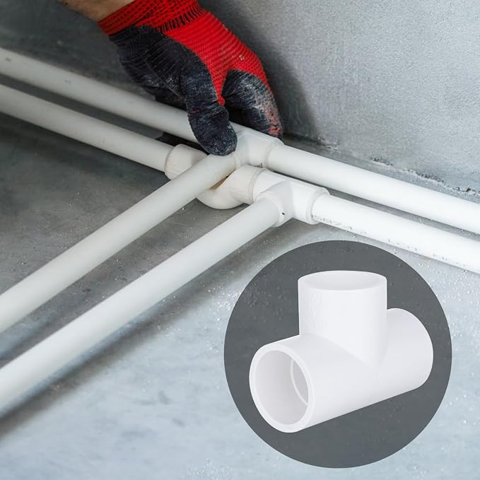1/2-inch 3 Way Tee PVC Fittings, Furniture Grade Pipe Connector Elbow - Image 7