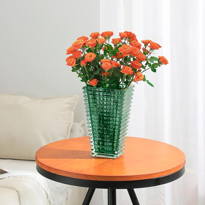 MCMCNCUIU Crystal Glass Vase, Large Crystal Vases - Image 3