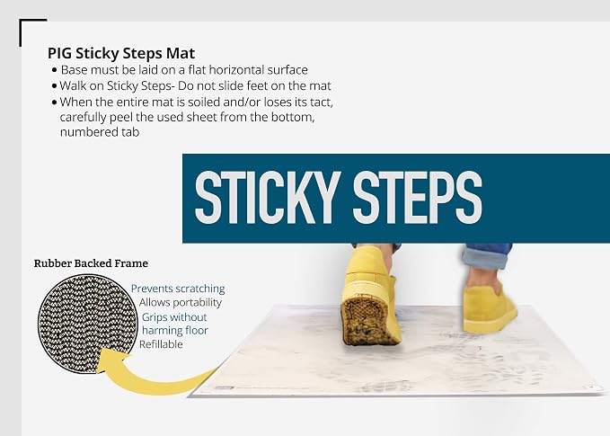 Pig Construction Sticky Mat | 30 Tacky Mats | Ideal - Image 5