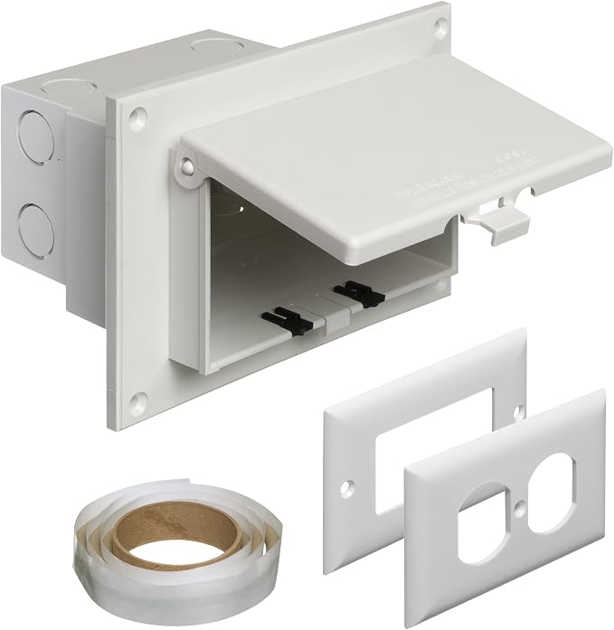 Arlington DBHR1W-1 Low Profile IN BOX Electrical Box by Arlington
